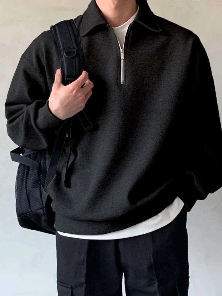 Black Sweat T-Shirt | Minimal Streetwear Essential