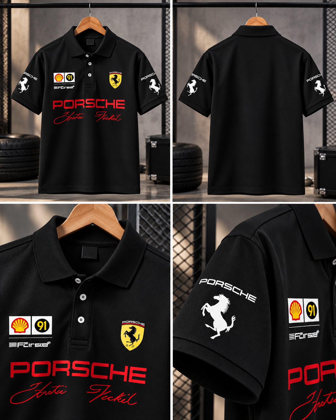 Black Porsche Inspired Clothing