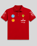 Ferrari F1 racing polo t-shirt for men